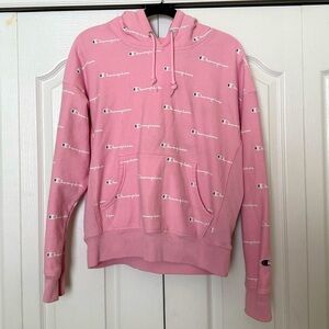 Champion Logo Pink Sweatshirt